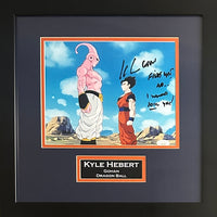 Kyle Hebert signed inscribed framed 8x10 photo Dragon Ball Z JSA Gohan Bleach