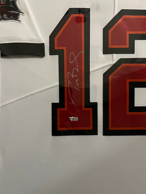 Tom Brady signed framed authentic jersey NFL Tampa Bay Buccaneers Fanatics