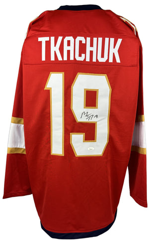 Matthew Tkachuk autographed signed custom jersey JSA COA