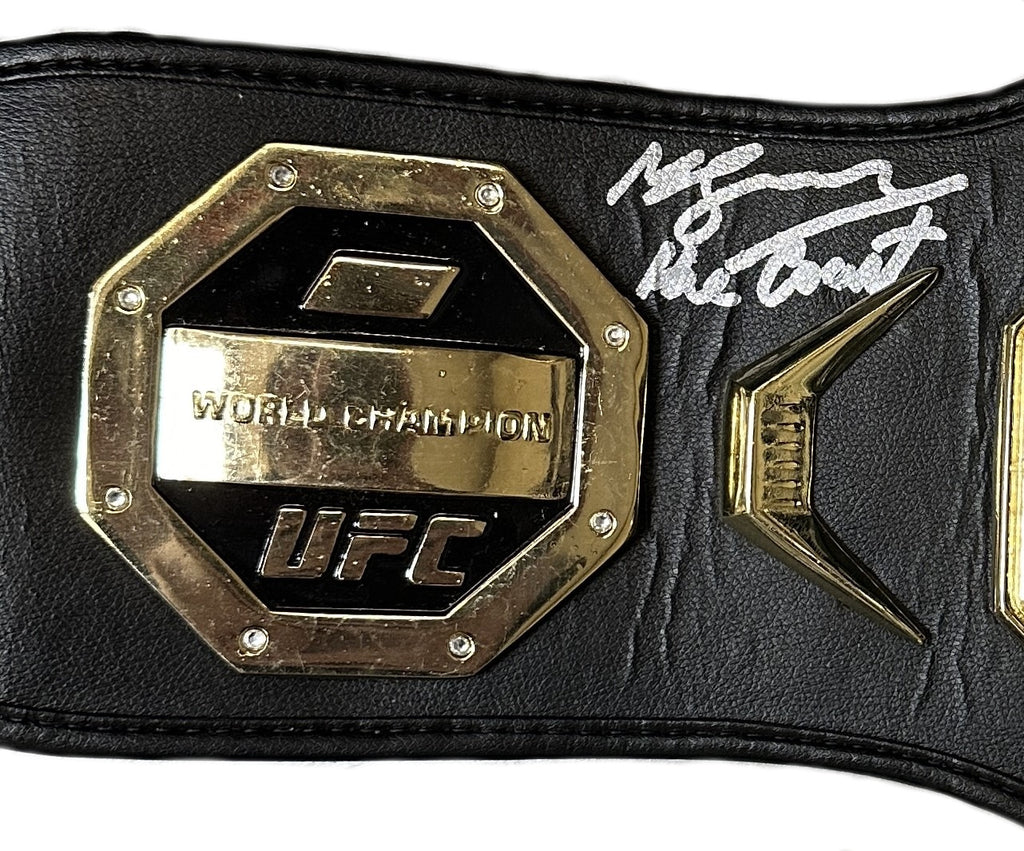 Michael Bisping signed autographed inscribed belt UFC The Count JSA COA