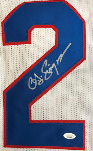 OJ Simpson autographed signed custom stitched jersey JSA COA The Juice