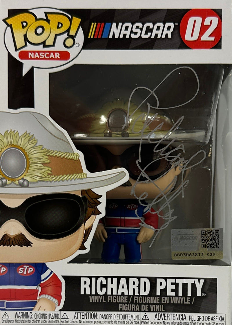 Richard Petty autographed signed funko pop #02 Nascar JSA COA