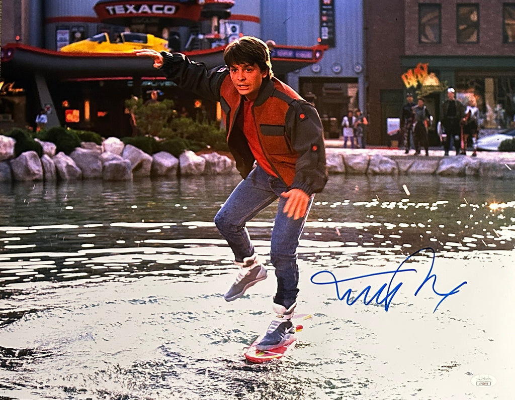 Michael J. Fox autographed signed 16x20 JSA COA Back To The Future