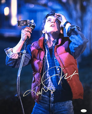 Michael J. Fox autographed signed 16x20 JSA COA Back To The Future