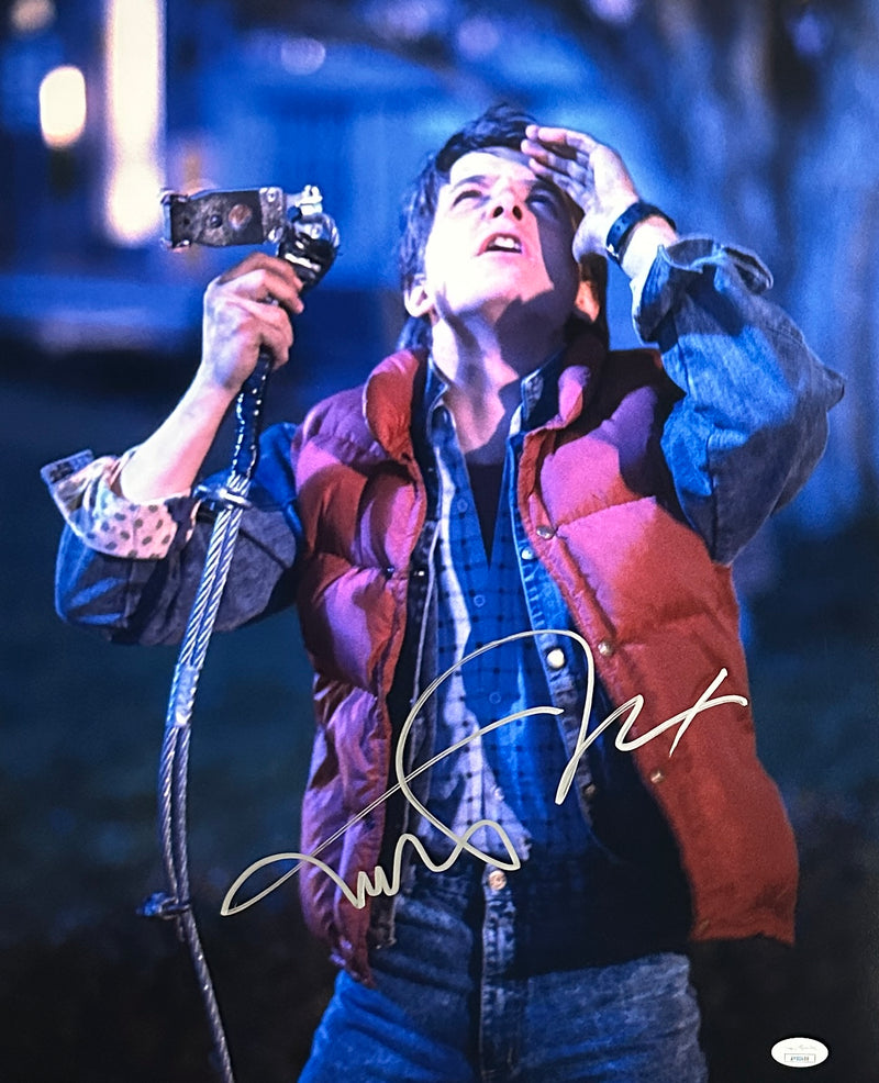 Michael J. Fox autographed signed 16x20 JSA COA Back To The Future