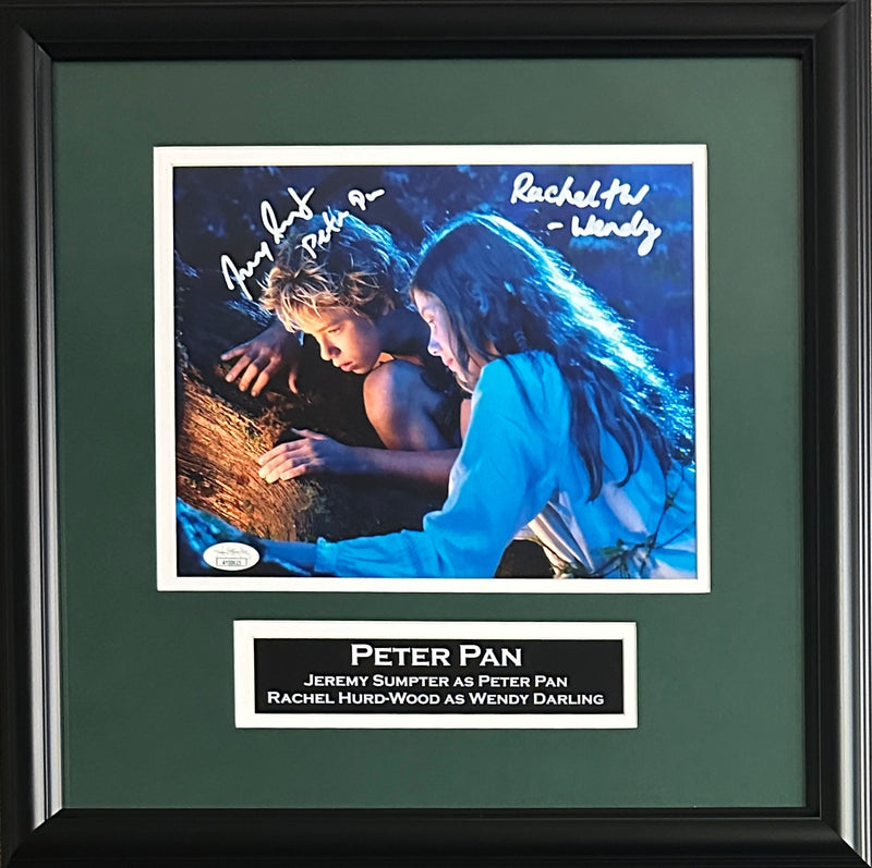 Rachel Hurd-Wood Jeremy Sumpter signed insc framed 8x10 photo Peter Pan JSA COA