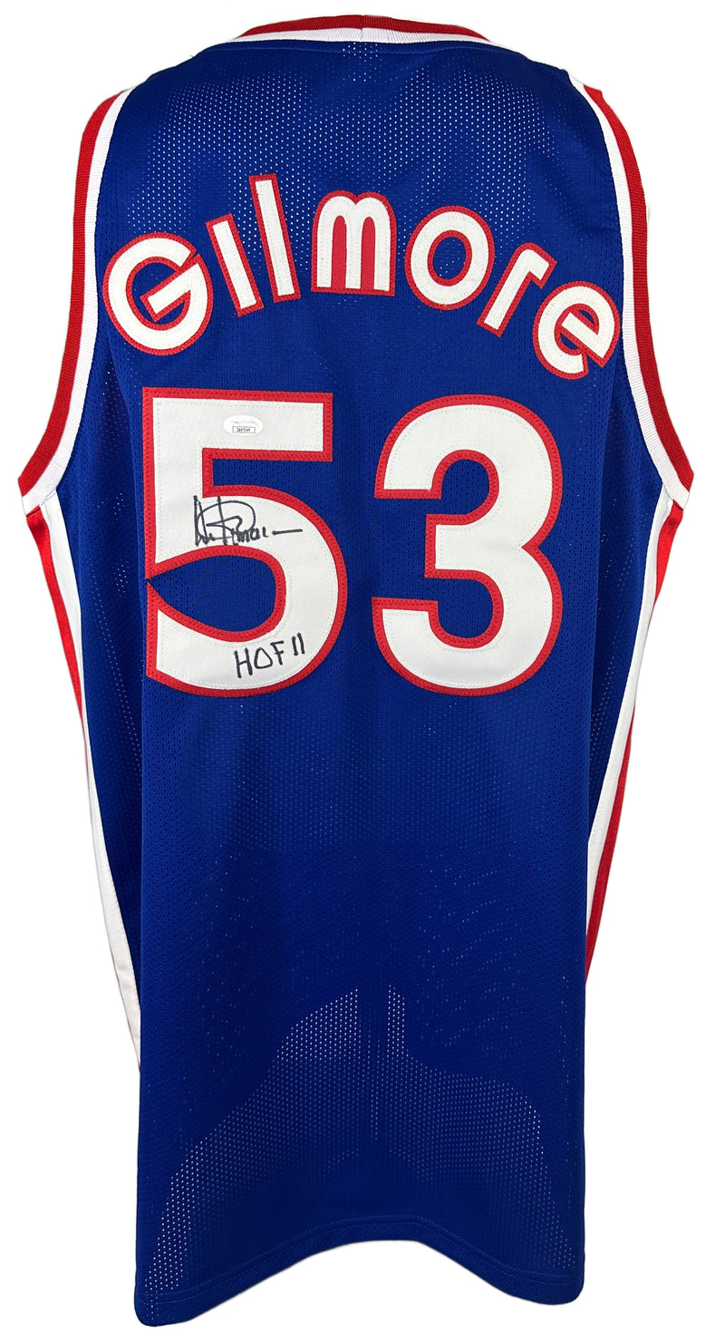 Artis Gilmore inscribed autographed signed basketball jersey JSA COA