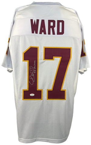 Charlie Ward inscribed signed college football jersey JSA COA