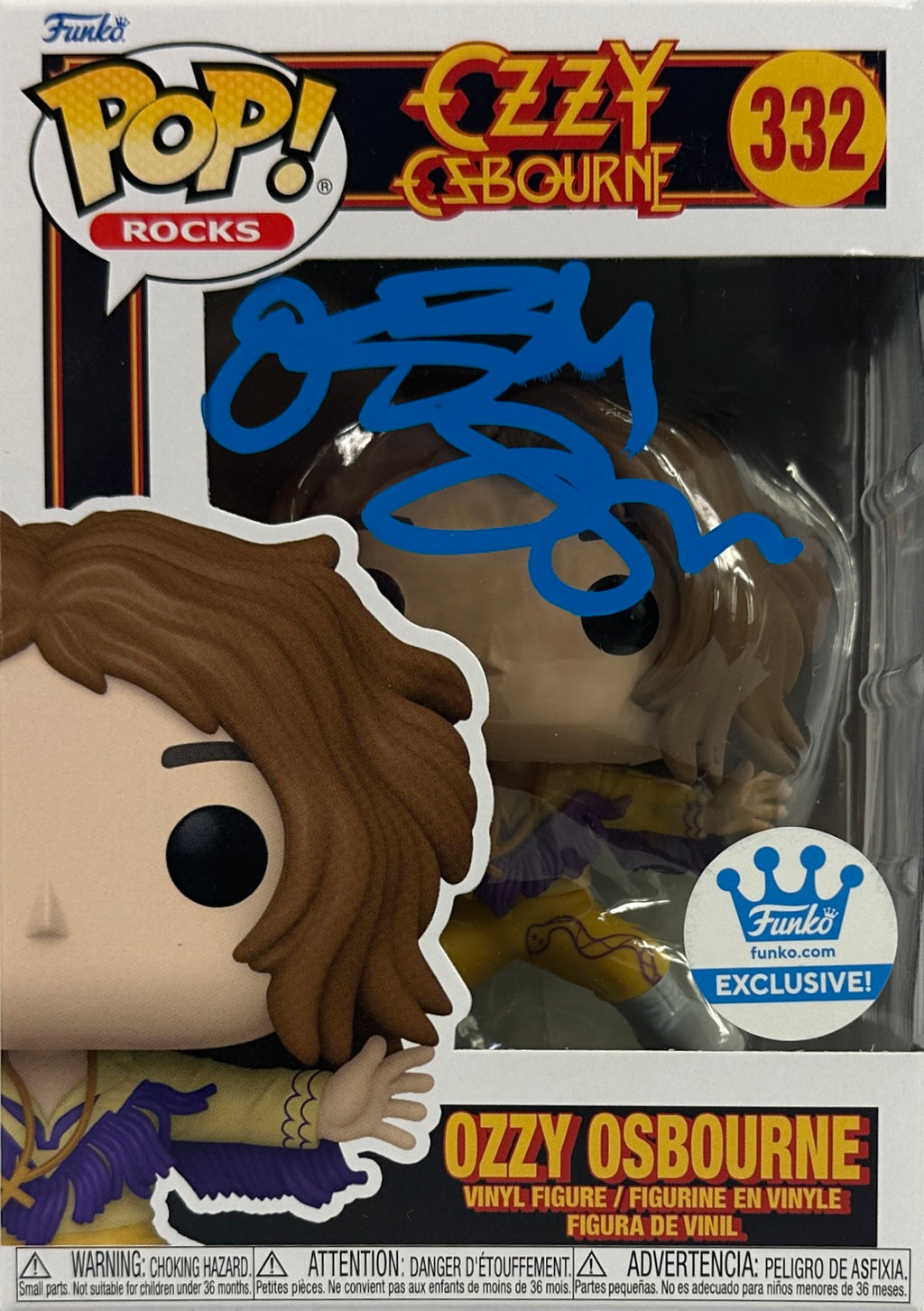 Ozzy Osbourne autographed signed Funko Pop #332 JSA COA Prince of Darkness