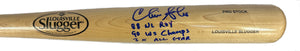 Chris Sabo signed triple inscribed baseball bat MLB Cincinnati Reds JSA COA