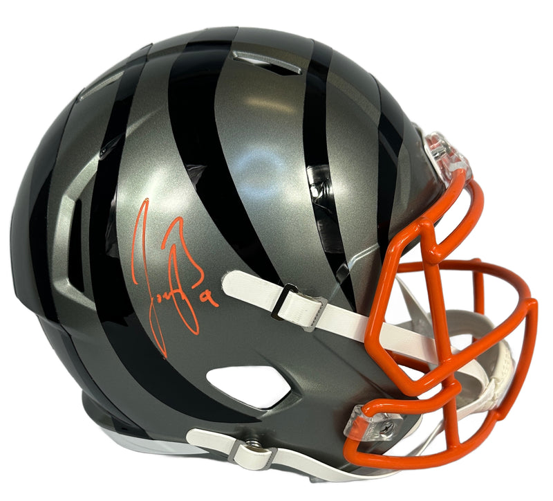 Joe Burrow autographed signed helmet NFL Cincinnati Bengals Fanatics