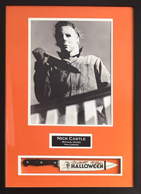 Nick Castle autographed inscribed framed knife Halloween Michael Myers Beckett