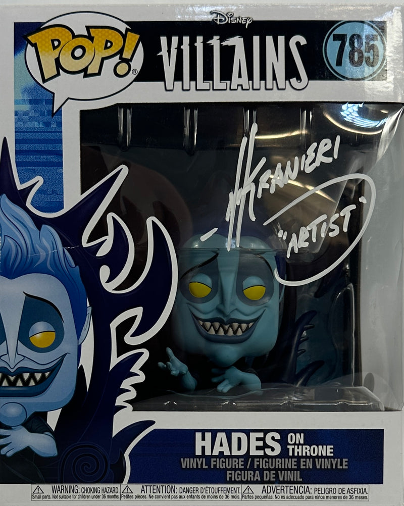 Nik Ranieri autographed signed inscribed Funko Pop #785 JSA Hercules Hades