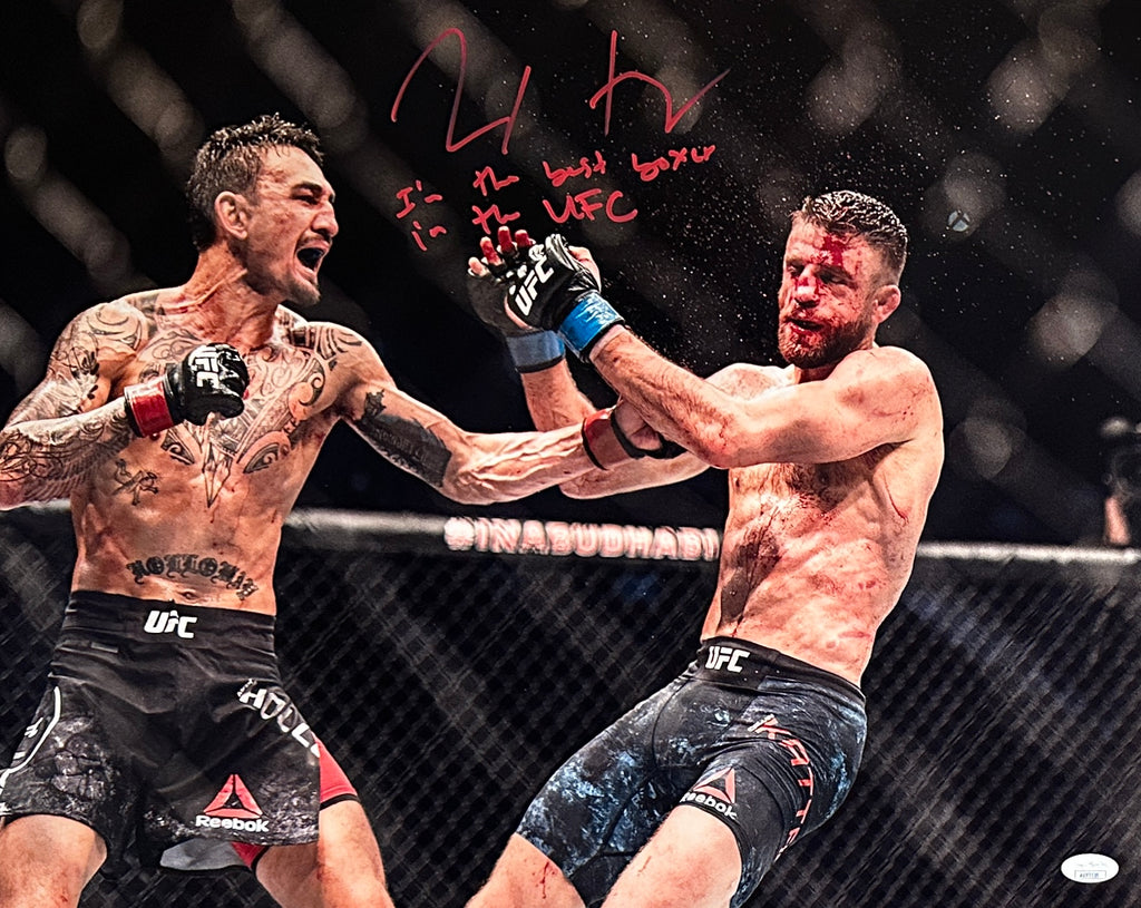 Max Holloway signed inscribed 16x20 photo UFC Blessed JSA COA Calvin Katter