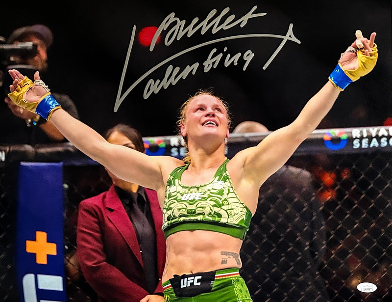 Valentina Shevchenko autographed inscribed 16x20 photo UFC The Bullet JSA COA