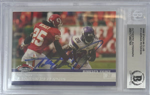 Adrian Peterson auto card 2006 Topps #13 NFL Minnesota Vikings BAS Encap