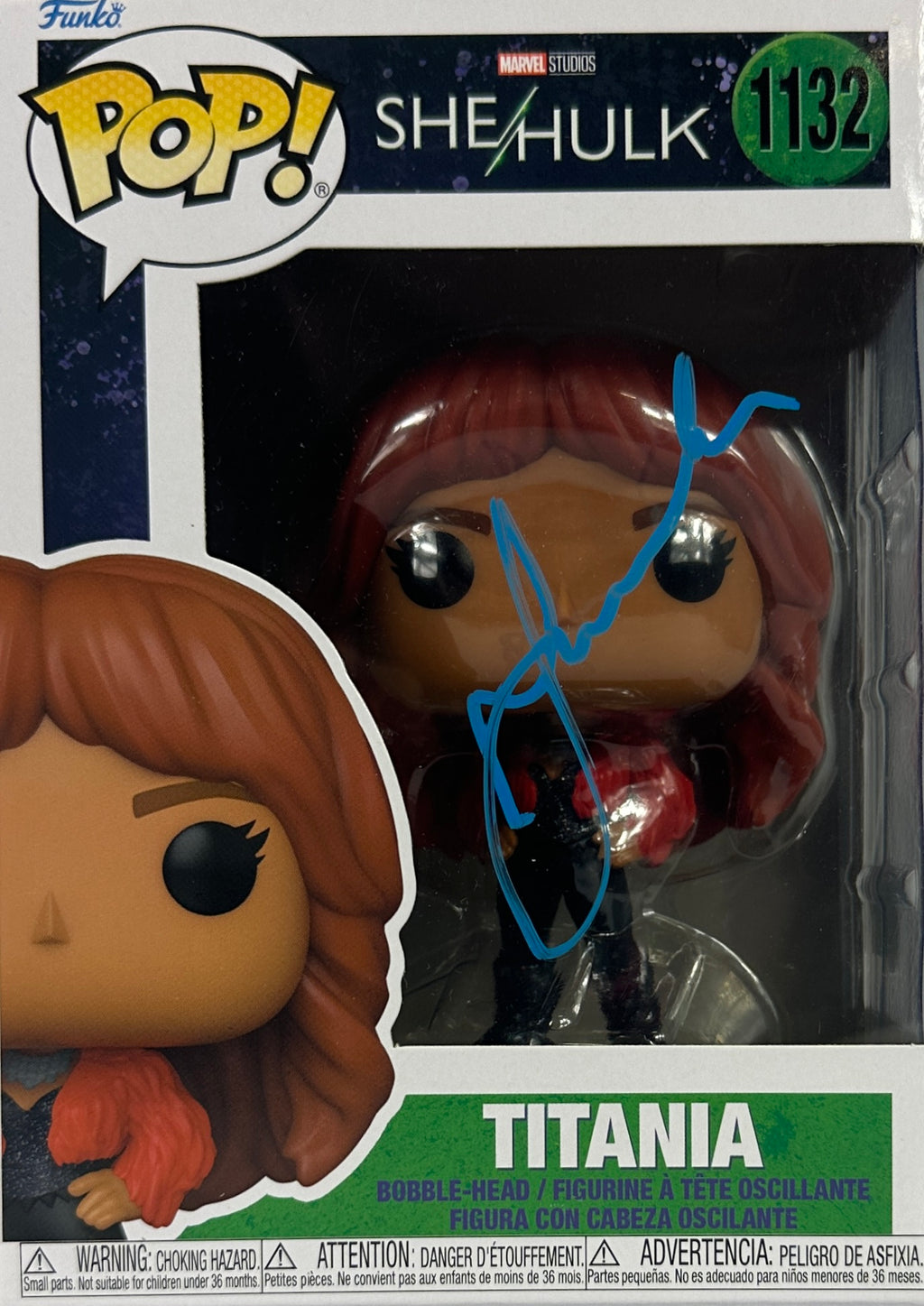 Jameela Jamil autographed signed inscribed Funko Pop #1132 She Hulk BAS