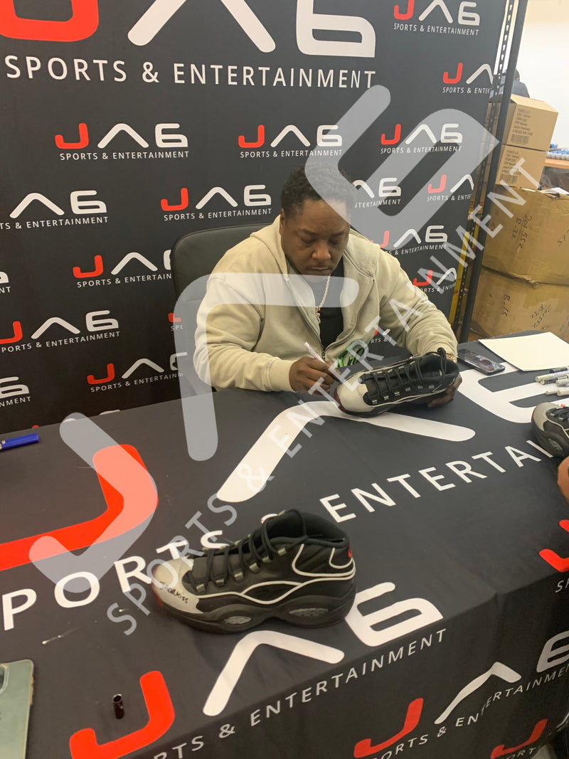 Allen Iverson Jadakiss dual signed "Jadakiss" AI Sneaker pair JSA COA