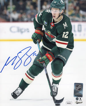 Matt Boldy autographed signed 8x10 photo NHL Minnesota Wild JSA COA