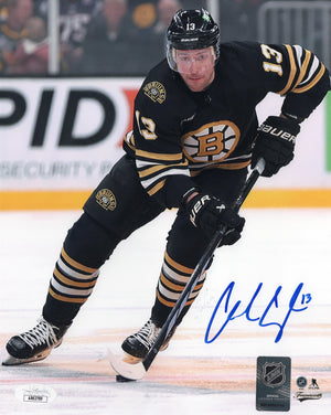 Charlie Coyle autographed signed 8x10 photo NHL Boston Bruins JSA COA