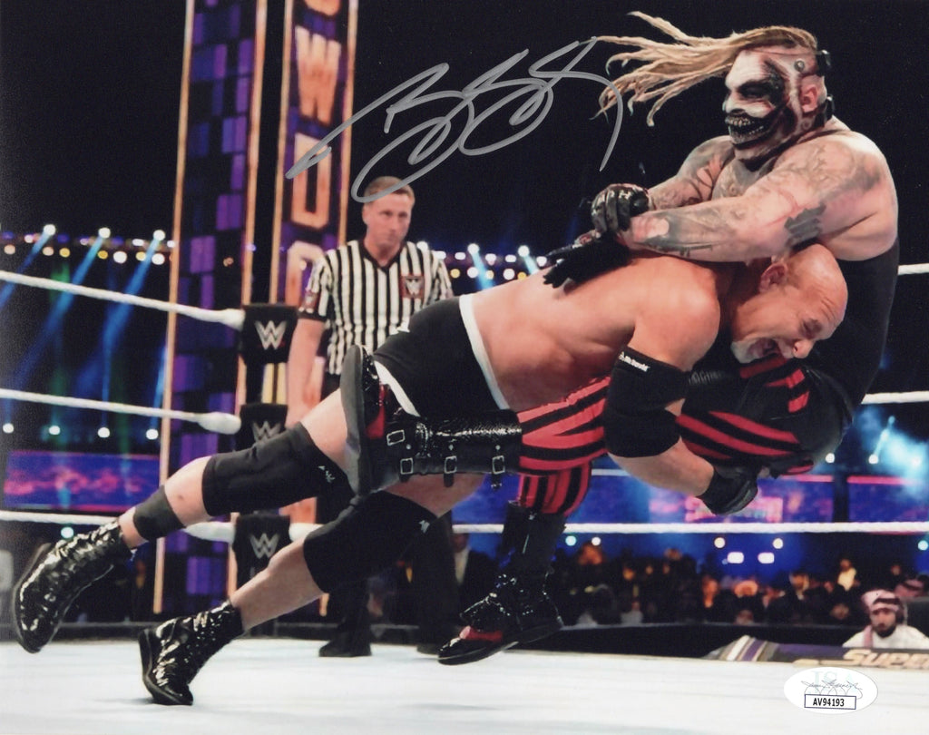 Bill Goldberg autographed signed 8x10 photo WWE Bray Wyatt JSA The Longest Yard