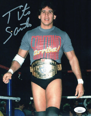 Tito Santana autographed signed 8x10 photo WWF JSA COA El Matador