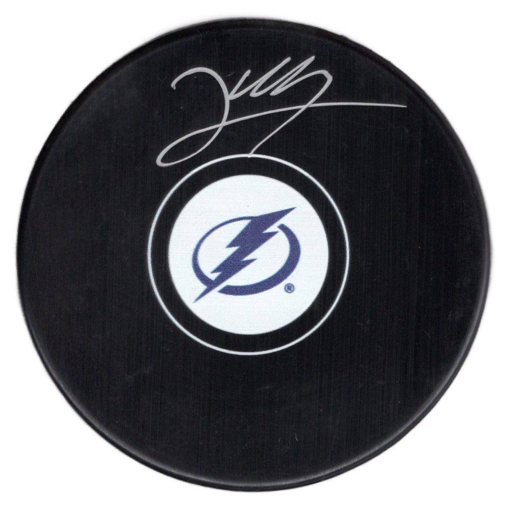 Emil Lilleberg autographed signed puck NHL Tampa Bay Lightning JSA COA