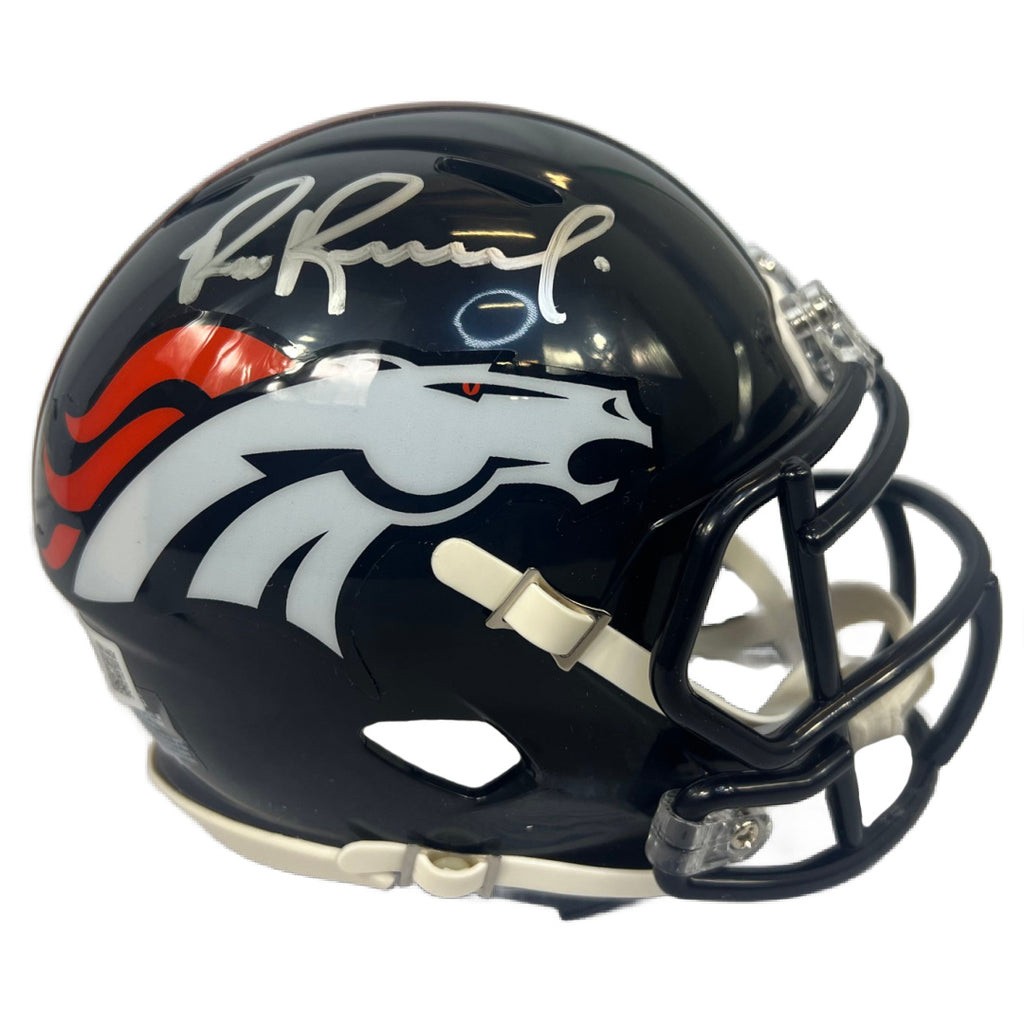 Bill Romanowski autographed signed mini helmet NFL Denver Broncos Beckett