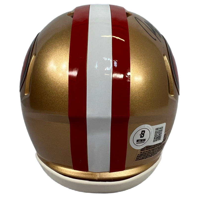 John Taylor autographed signed mini helmet NFL San Francisco 49ers Beckett