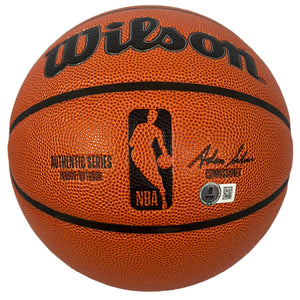 Larry Johnson autographed signed basketball NBA Charlotte Hornets BAS