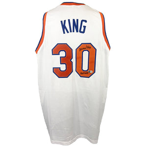 Bernard King inscribed signed professional jersey BAS COA