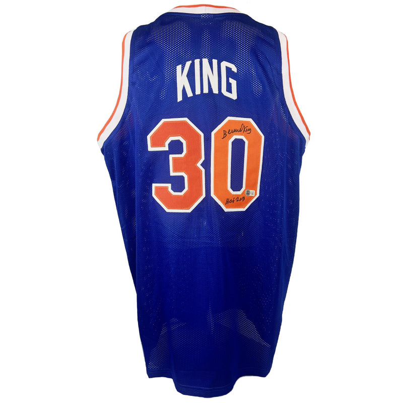 Bernard King inscribed signed professional jersey BAS COA