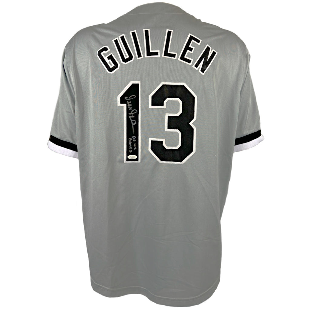 Ozzie Guillen autographed signed inscribed professional jersey JSA COA