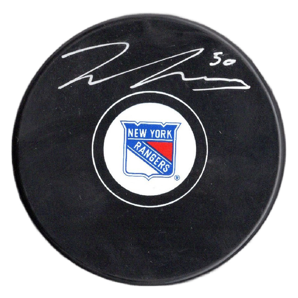 Will Cuylle autographed signed puck NHL New York Rangers BAS