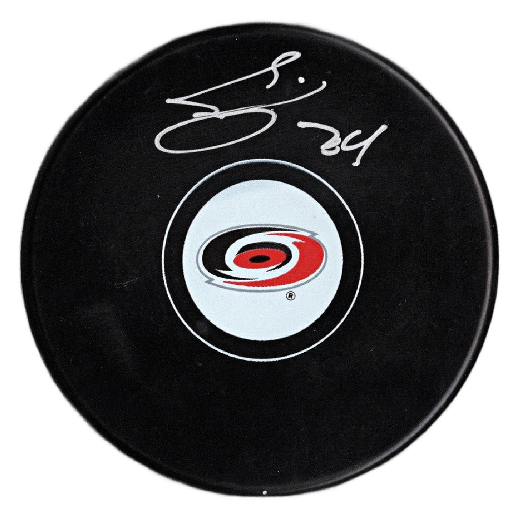 Seth Jarvis autographed signed puck NHL Carolina Hurricane JSA COA