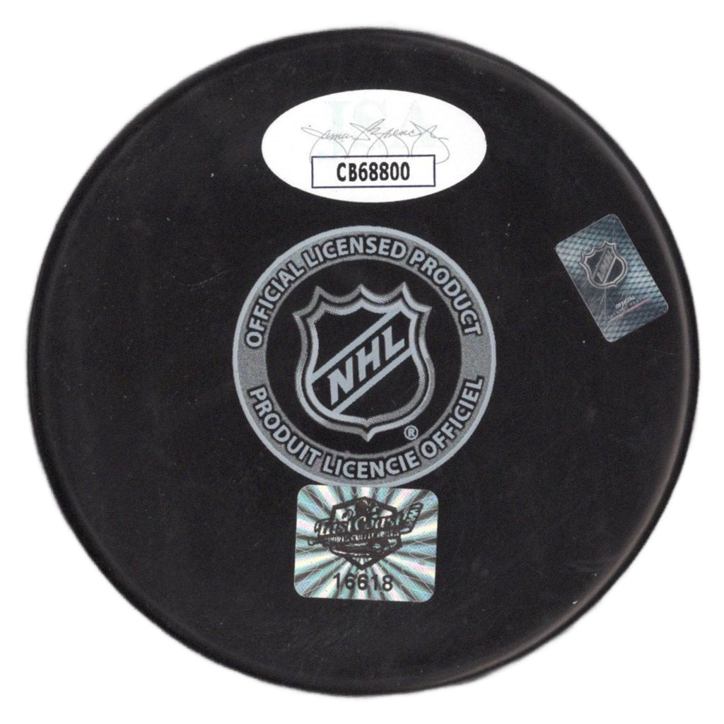 Seth Jarvis autographed signed puck NHL Carolina Hurricane JSA COA