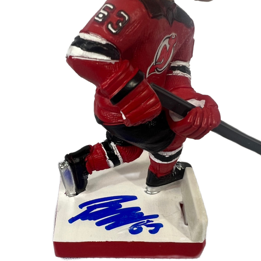 Jesper Bratt autographed signed NHL New Jersey Devils action figure JSA COA