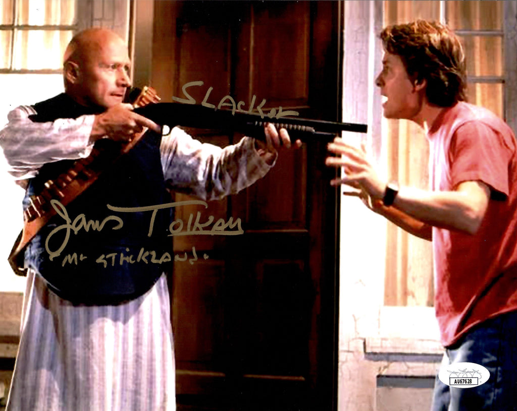 James Tolkan signed inscribed 8x10 photo Back to the future JSA Mr. Strickland