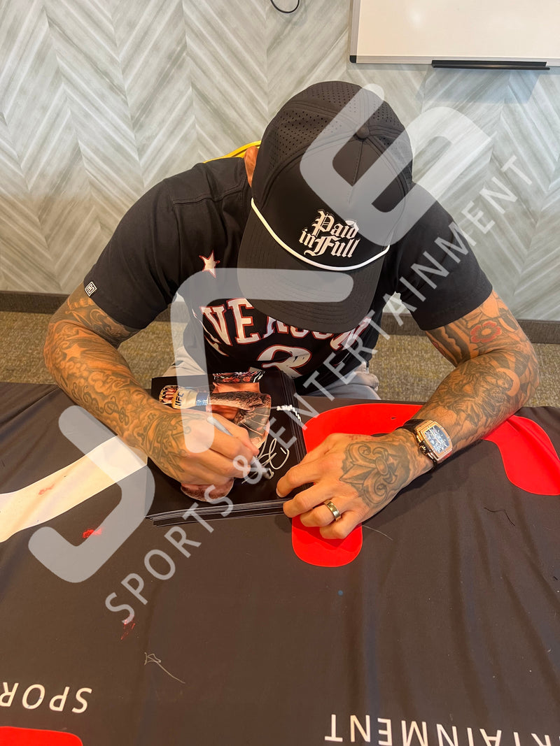 Dustin Poirier autographed inscribed 8x10 photo UFC JSA COA The Diamond