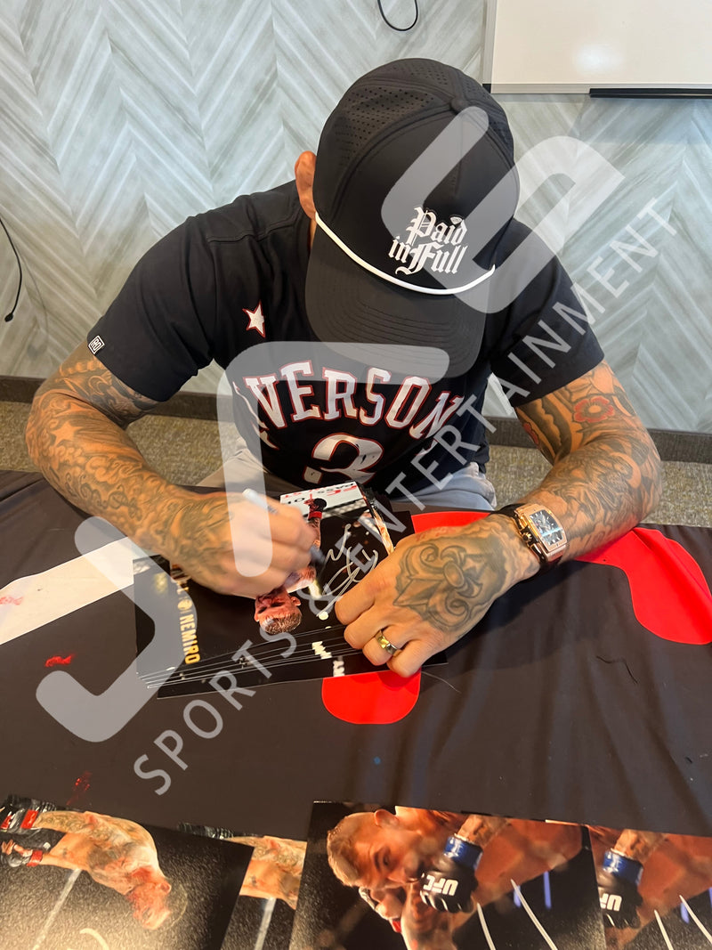 Dustin Poirier autographed inscribed 8x10 photo UFC JSA COA The Diamond