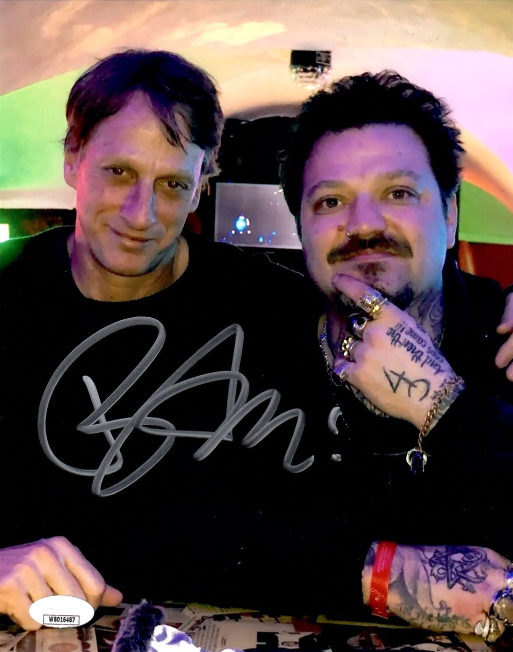 Bam Margera autographed signed 8x10 photo JSA COA Jackass