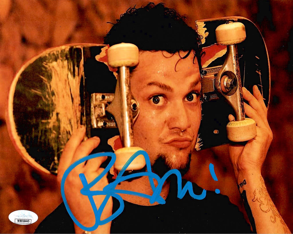 Bam Margera autographed signed 8x10 photo JSA COA Jackass