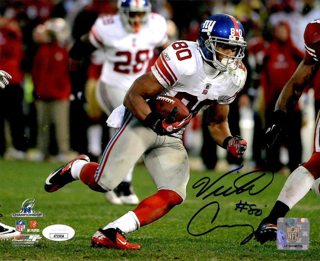 Victor Cruz autographed signed 8x10 photo New York Giants JSA COA