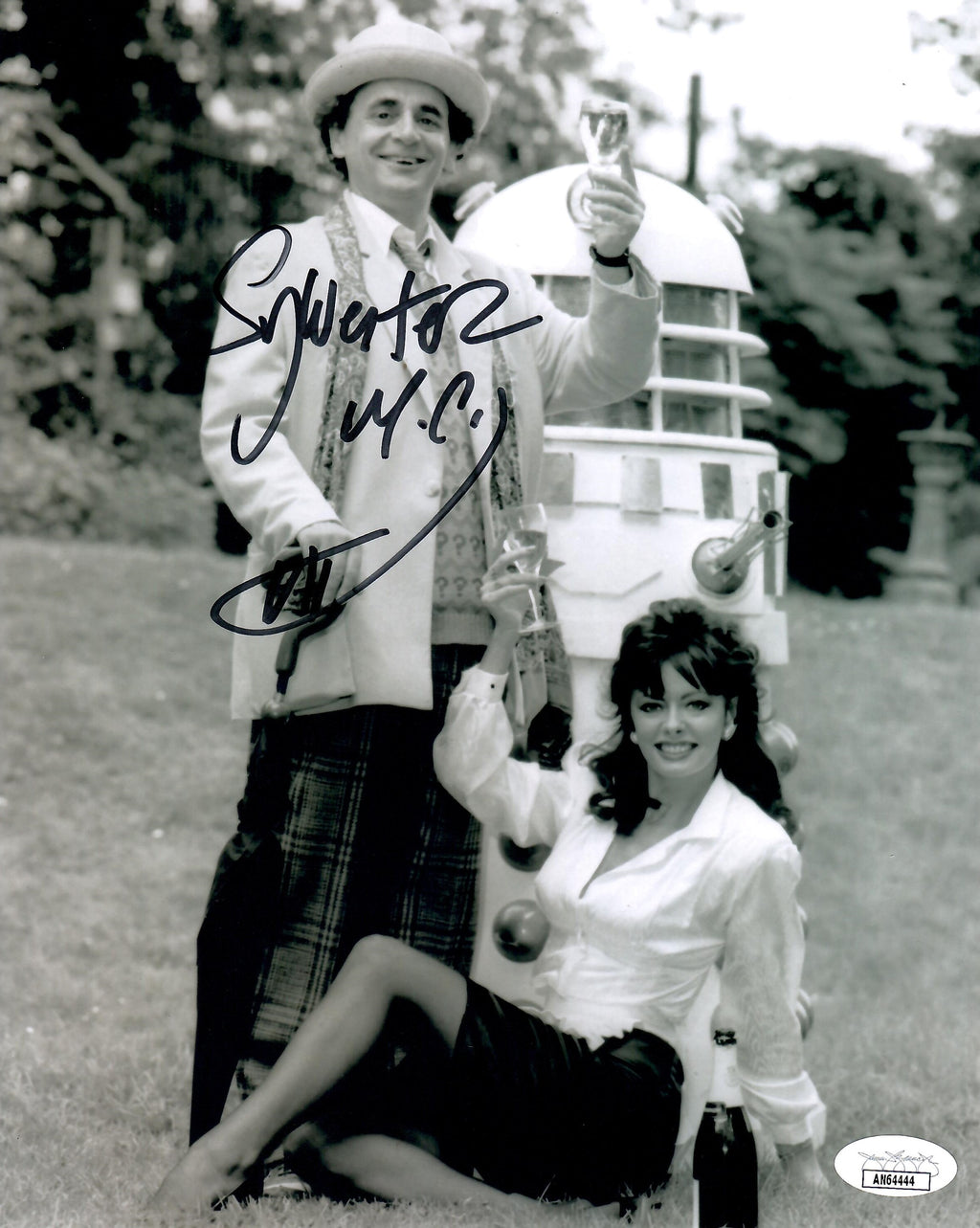 Sylvester McCoy autographed signed 8x10 photo Seventh Doctor JSA Doctor Who