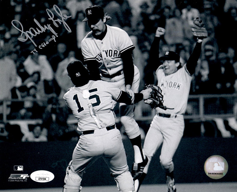 Sparky Lyle autographed signed inscribed 8x10 photo MLB New York Yankees JSA COA