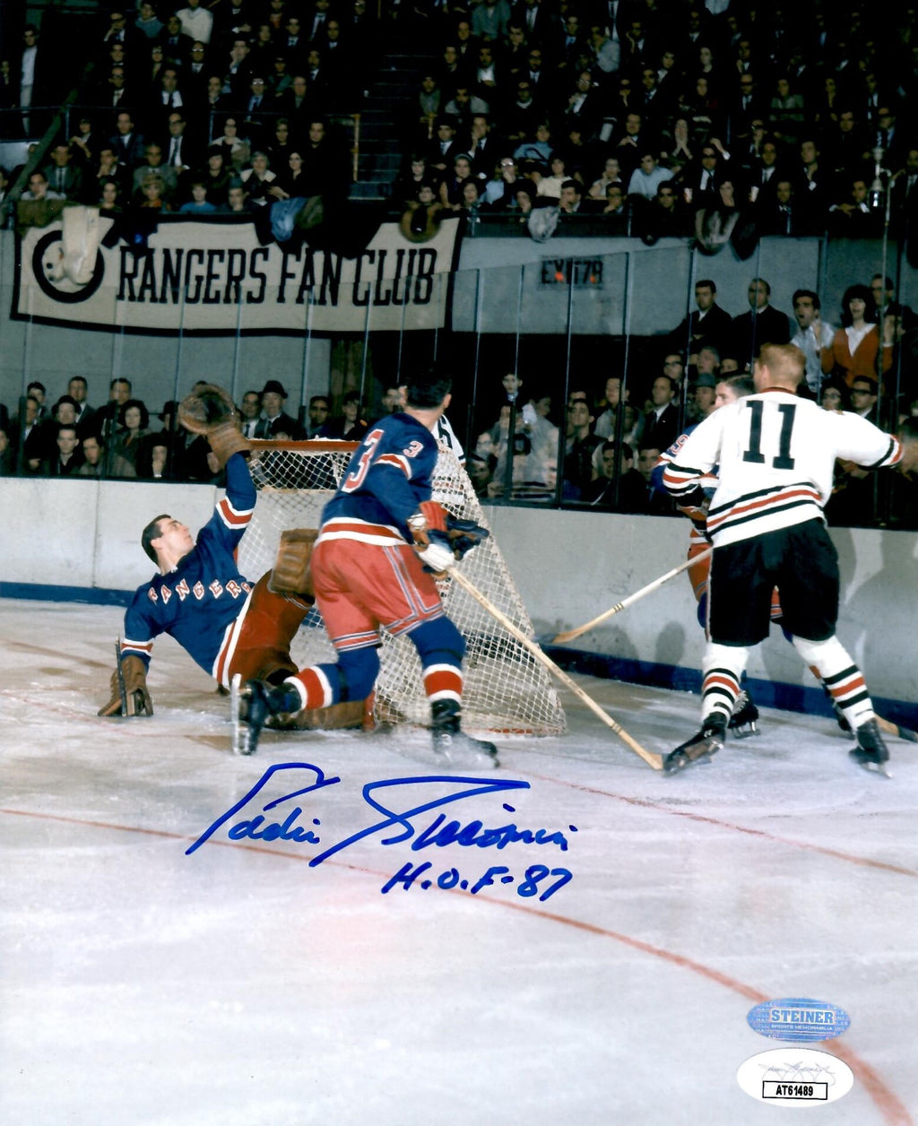 Eddie Giacomin autographed signed inscribed 8x10 photo NHL New York Rangers JSA