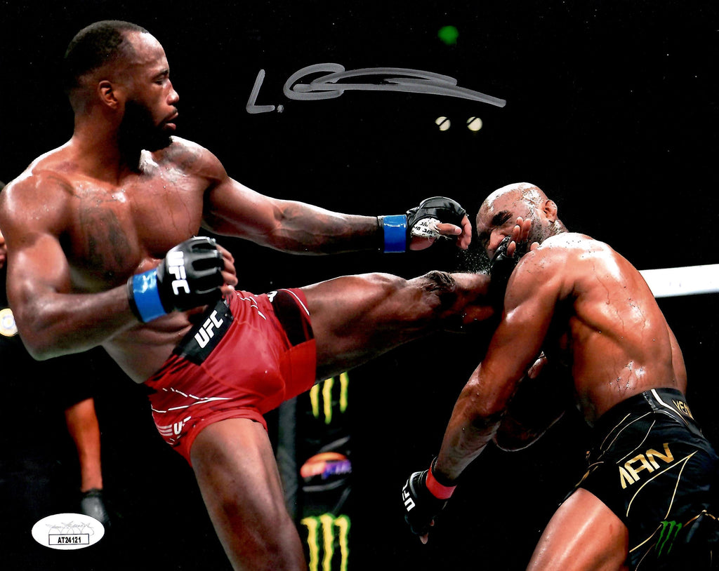 Leon Edwards autographed signed 8x10 photo UFC JSA COA Rocky