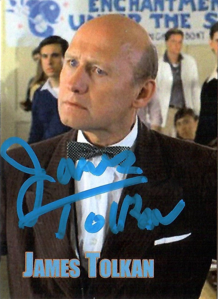 James Tolkan autographed signed card Back to the future Mr Strickland