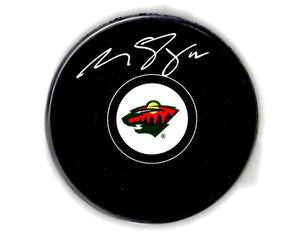 Matt Boldy autographed signed puck NHL Minnesota Wild JSA COA