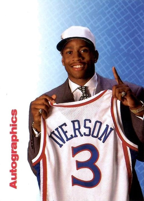 Allen Iverson Custom Card NBA Philadelphia 76ers Denver Nuggets COA